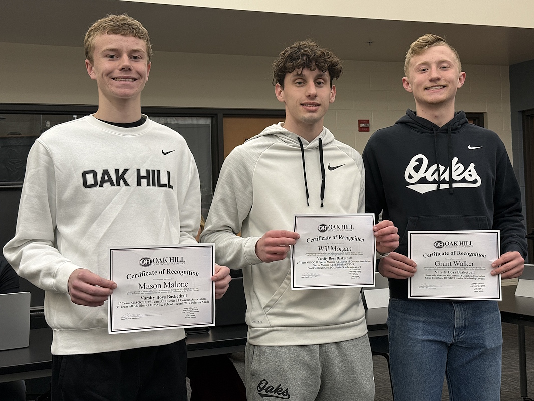 Photo of Mason Malone, Will Morgan, and Grant Walker.